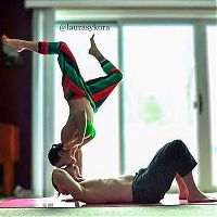 Sport and Fitness: Laura Sykora Kasperzak, girl practicing yoga poses