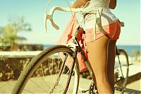 Sport and Fitness: bicycle girl