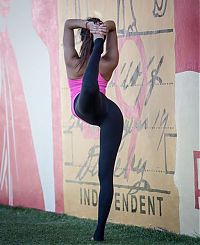 Sport and Fitness: flexible gymnastic girl