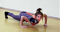 Sport and Fitness: flexible gymnastic girl