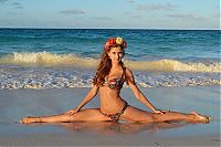 flexible gymnastic girl