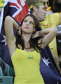 Sport and Fitness: cute football fan girls