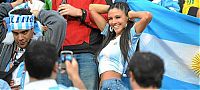 Sport and Fitness: cute football fan girls