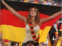 Sport and Fitness: cute football fan girls