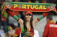 Sport and Fitness: cute football fan girls