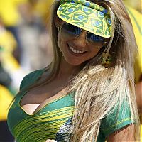 Sport and Fitness: cute football fan girls