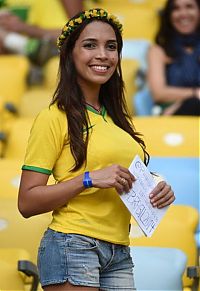 Sport and Fitness: cute football fan girls