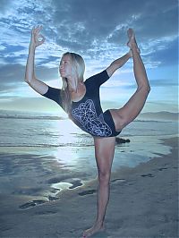 Sport and Fitness: flexible gymnastic girl