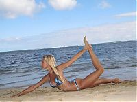 Sport and Fitness: flexible gymnastic girl