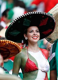 Sport and Fitness: cute football fan girls