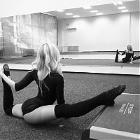 Sport and Fitness: flexible gymnastic girl