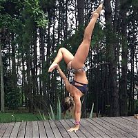 flexible gymnastic girl