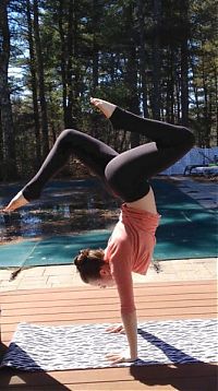 Sport and Fitness: flexible gymnastic girl