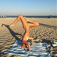 Sport and Fitness: flexible gymnastic girl