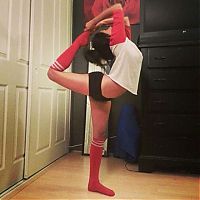 Sport and Fitness: flexible gymnastic girl