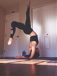 Sport and Fitness: flexible gymnastic girl