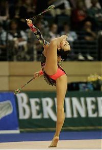 Sport and Fitness: flexible gymnastic girl