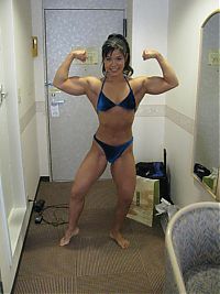 Sport and Fitness: Tomoko Kanda, strong fitness bodybuilding girl