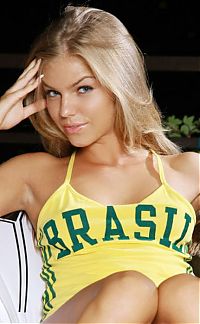 Sport and Fitness: cute football fan girls