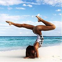 Sport and Fitness: flexible gymnastic girl