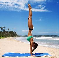 Sport and Fitness: flexible gymnastic girl