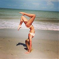 Sport and Fitness: flexible gymnastic girl