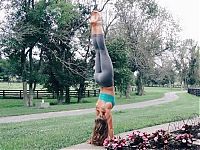 Sport and Fitness: flexible gymnastic girl