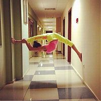 Sport and Fitness: flexible gymnastic girl