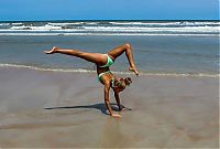 Sport and Fitness: flexible gymnastic girl