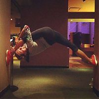 Sport and Fitness: flexible gymnastic girl