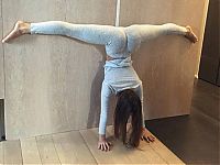 Sport and Fitness: flexible gymnastic girl