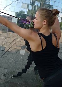 Sport and Fitness: archery girl