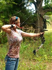 Sport and Fitness: archery girl