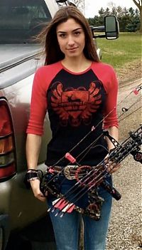 Sport and Fitness: archery girl