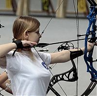 Sport and Fitness: archery girl