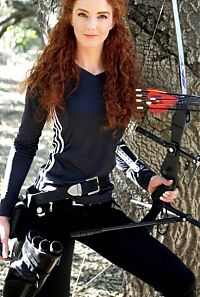 Sport and Fitness: archery girl