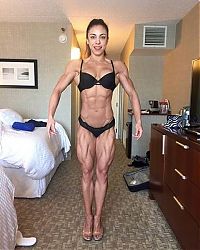 Sport and Fitness: strong fitness bodybuilding girl