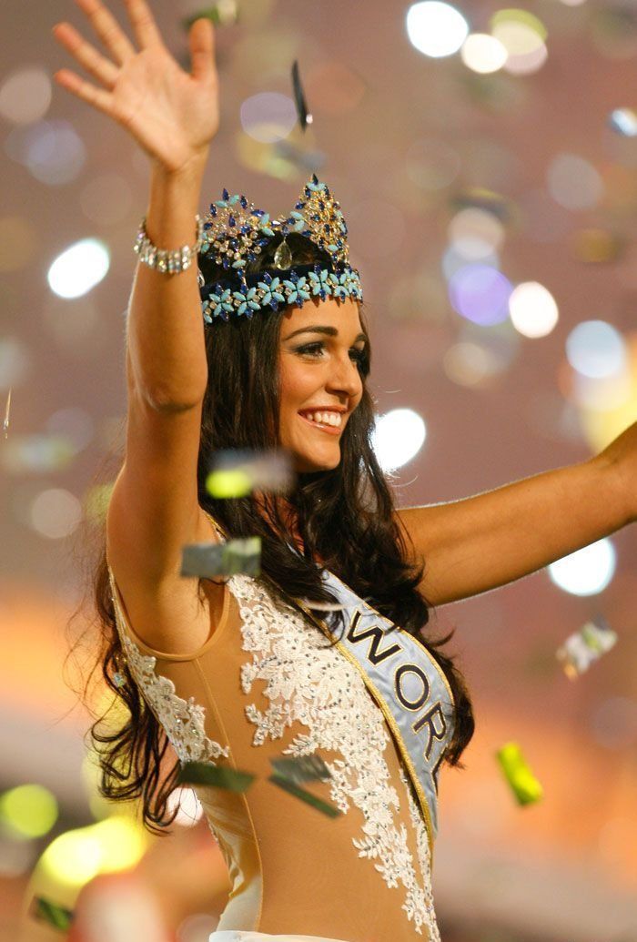 Kaiane Aldorino, from Gibraltar, 23 year old winner of the contest Miss World 2009