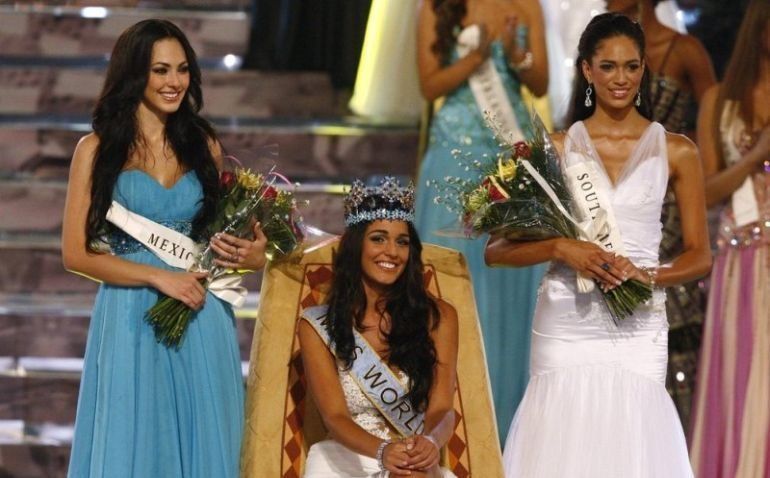 Kaiane Aldorino, from Gibraltar, 23 year old winner of the contest Miss World 2009