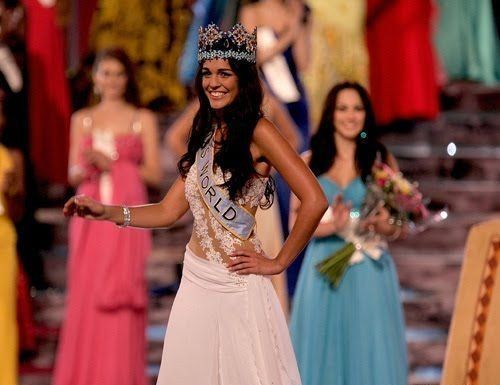 Kaiane Aldorino, from Gibraltar, 23 year old winner of the contest Miss World 2009