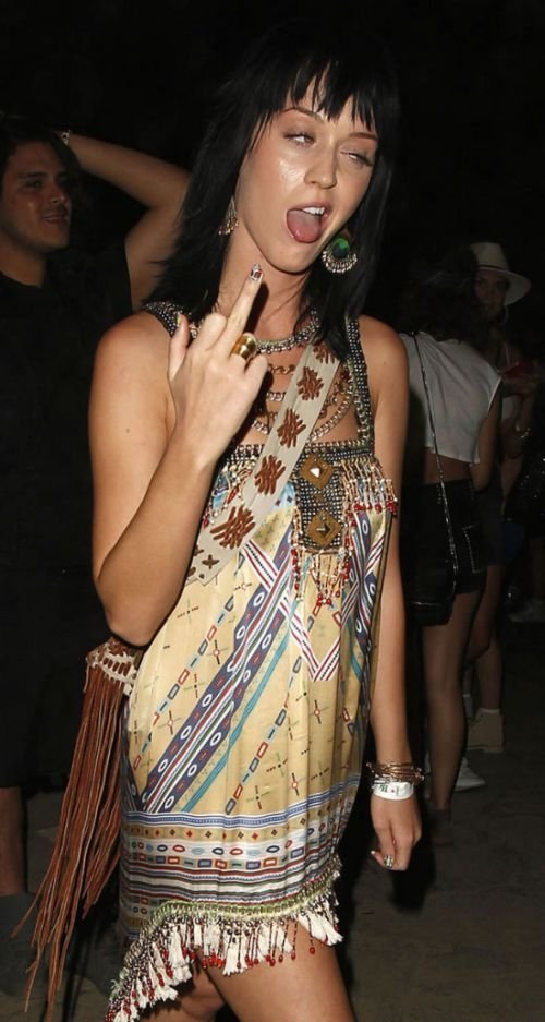 Katy Perry making faces