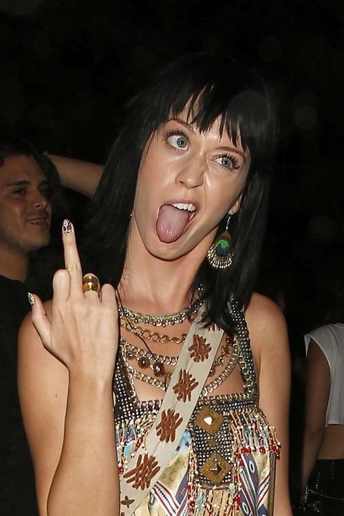 Katy Perry making faces