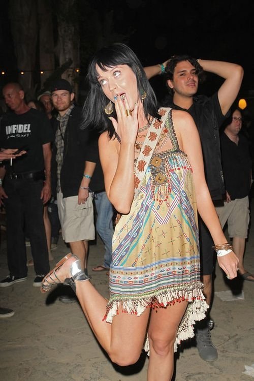 Katy Perry making faces