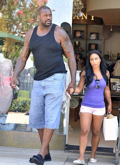 Nicole Hoopz Alexander with Shaquille O'Neal