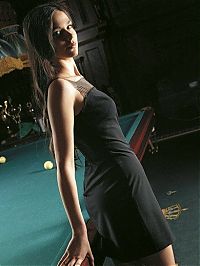 Celebrities: Anastasia Luppova, Russia, European Champion and winner of World Championship, as well as Miss Billiards 2009 Tournament