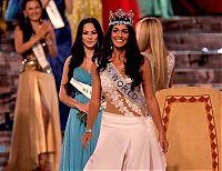 Celebrities: Kaiane Aldorino, from Gibraltar, 23 year old winner of the contest Miss World 2009