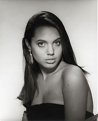 Celebrities: Young Angelina Jolie by Harry Langdon