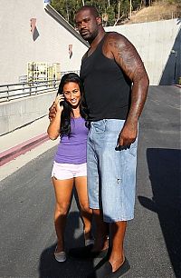 Celebrities: Nicole Hoopz Alexander with Shaquille O'Neal