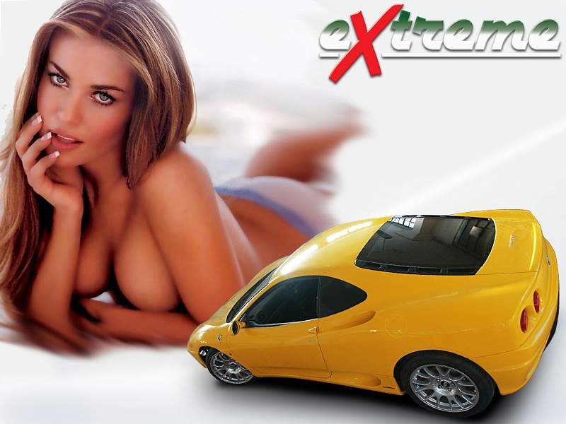 Hot ferrari with girl