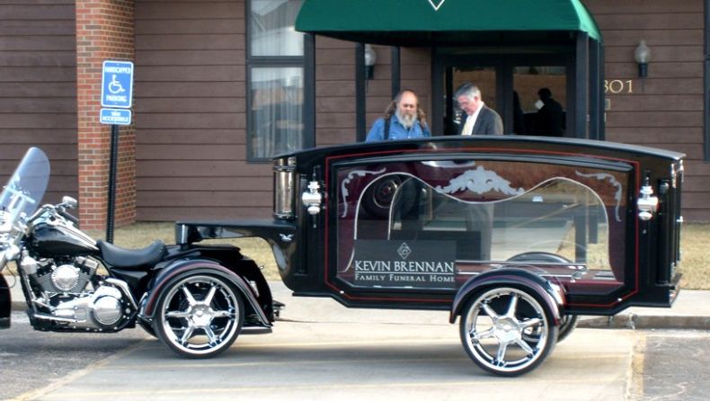 the most unusual funeral car